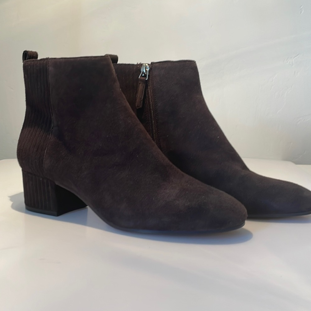 New! Nine West Lamonto Suede Ankle Boots Size 8